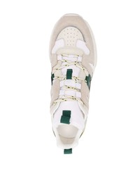 hellbeige Leder niedrige Sneakers von Isabel Marant