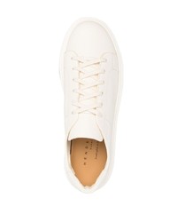 hellbeige Leder niedrige Sneakers von Henderson Baracco