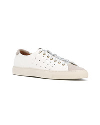 hellbeige Leder niedrige Sneakers von Buttero