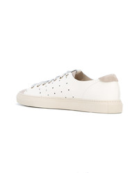 hellbeige Leder niedrige Sneakers von Buttero