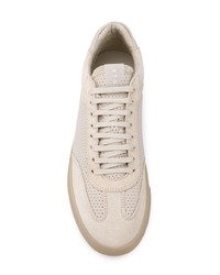 hellbeige Leder niedrige Sneakers von Etq.