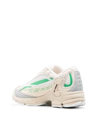 hellbeige Leder niedrige Sneakers von Raf Simons