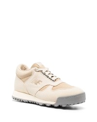 hellbeige Leder niedrige Sneakers von New Balance