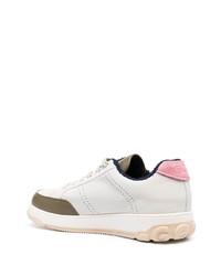 hellbeige Leder niedrige Sneakers von Gcds