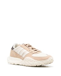 hellbeige Leder niedrige Sneakers von adidas