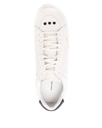 hellbeige Leder niedrige Sneakers von OSKLEN