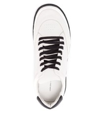 hellbeige Leder niedrige Sneakers von OSKLEN