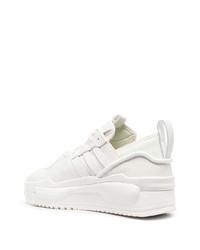 hellbeige Leder niedrige Sneakers von Y-3