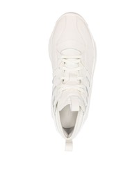 hellbeige Leder niedrige Sneakers von Y-3