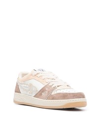 hellbeige Leder niedrige Sneakers von Enterprise Japan