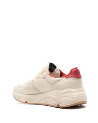 hellbeige Leder niedrige Sneakers von Golden Goose