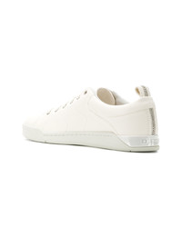 hellbeige Leder niedrige Sneakers von Diesel