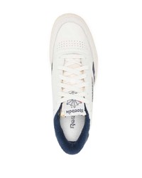 hellbeige Leder niedrige Sneakers von Reebok