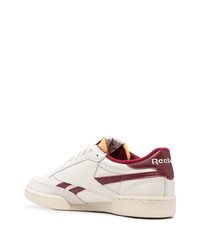 hellbeige Leder niedrige Sneakers von Reebok