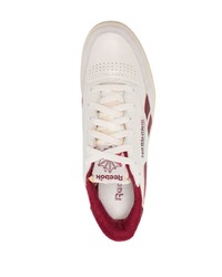 hellbeige Leder niedrige Sneakers von Reebok