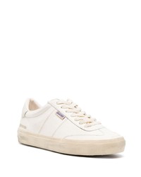 hellbeige Leder niedrige Sneakers von Golden Goose