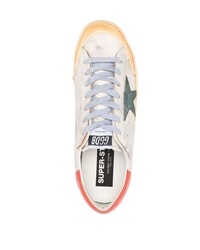 hellbeige Leder niedrige Sneakers von Golden Goose