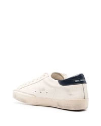 hellbeige Leder niedrige Sneakers von Golden Goose