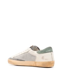 hellbeige Leder niedrige Sneakers von Golden Goose