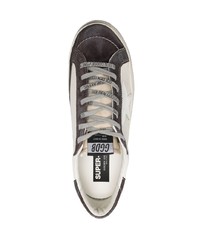 hellbeige Leder niedrige Sneakers von Golden Goose