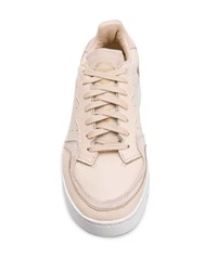 hellbeige Leder niedrige Sneakers von adidas