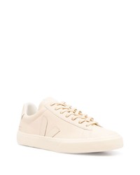 hellbeige Leder niedrige Sneakers von Veja