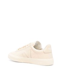 hellbeige Leder niedrige Sneakers von Veja