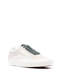 hellbeige Leder niedrige Sneakers von Vans