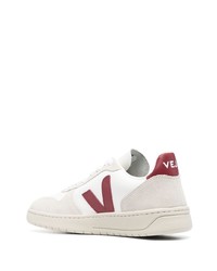 hellbeige Leder niedrige Sneakers von Veja