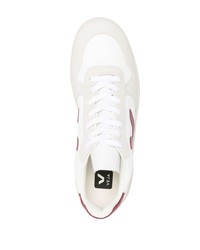 hellbeige Leder niedrige Sneakers von Veja