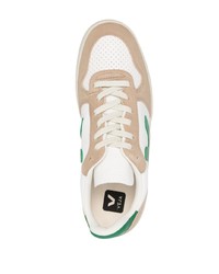 hellbeige Leder niedrige Sneakers von Veja