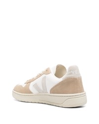 hellbeige Leder niedrige Sneakers von Veja