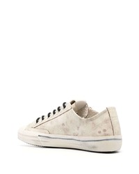 hellbeige Leder niedrige Sneakers von Golden Goose