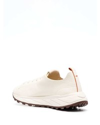 hellbeige Leder niedrige Sneakers von Henderson Baracco