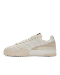 hellbeige Leder niedrige Sneakers von Adidas Originals By Alexander Wang