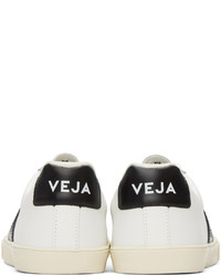 hellbeige Leder niedrige Sneakers von Veja