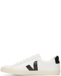 hellbeige Leder niedrige Sneakers von Veja