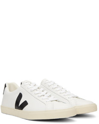 hellbeige Leder niedrige Sneakers von Veja