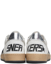 hellbeige Leder niedrige Sneakers von Golden Goose