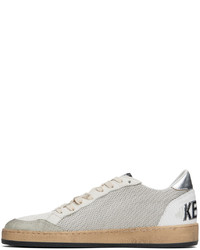 hellbeige Leder niedrige Sneakers von Golden Goose