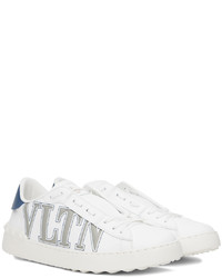 hellbeige Leder niedrige Sneakers von Valentino Garavani