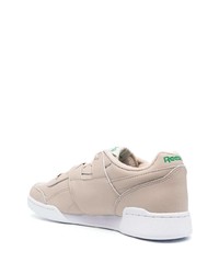 hellbeige Leder niedrige Sneakers von Reebok