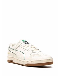 hellbeige Leder niedrige Sneakers von Puma