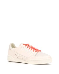 hellbeige Leder niedrige Sneakers von adidas