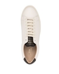 hellbeige Leder niedrige Sneakers von Zespà