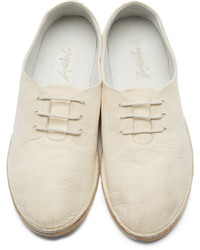 hellbeige Leder Oxford Schuhe von Marsèll