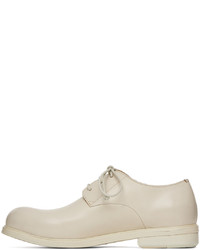 hellbeige Leder Oxford Schuhe von Marsèll