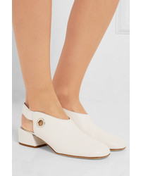 hellbeige Leder Pumps von Tibi