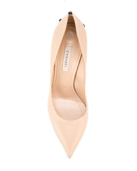 hellbeige Leder Pumps von Casadei