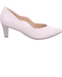 hellbeige Leder Pumps von Caprice